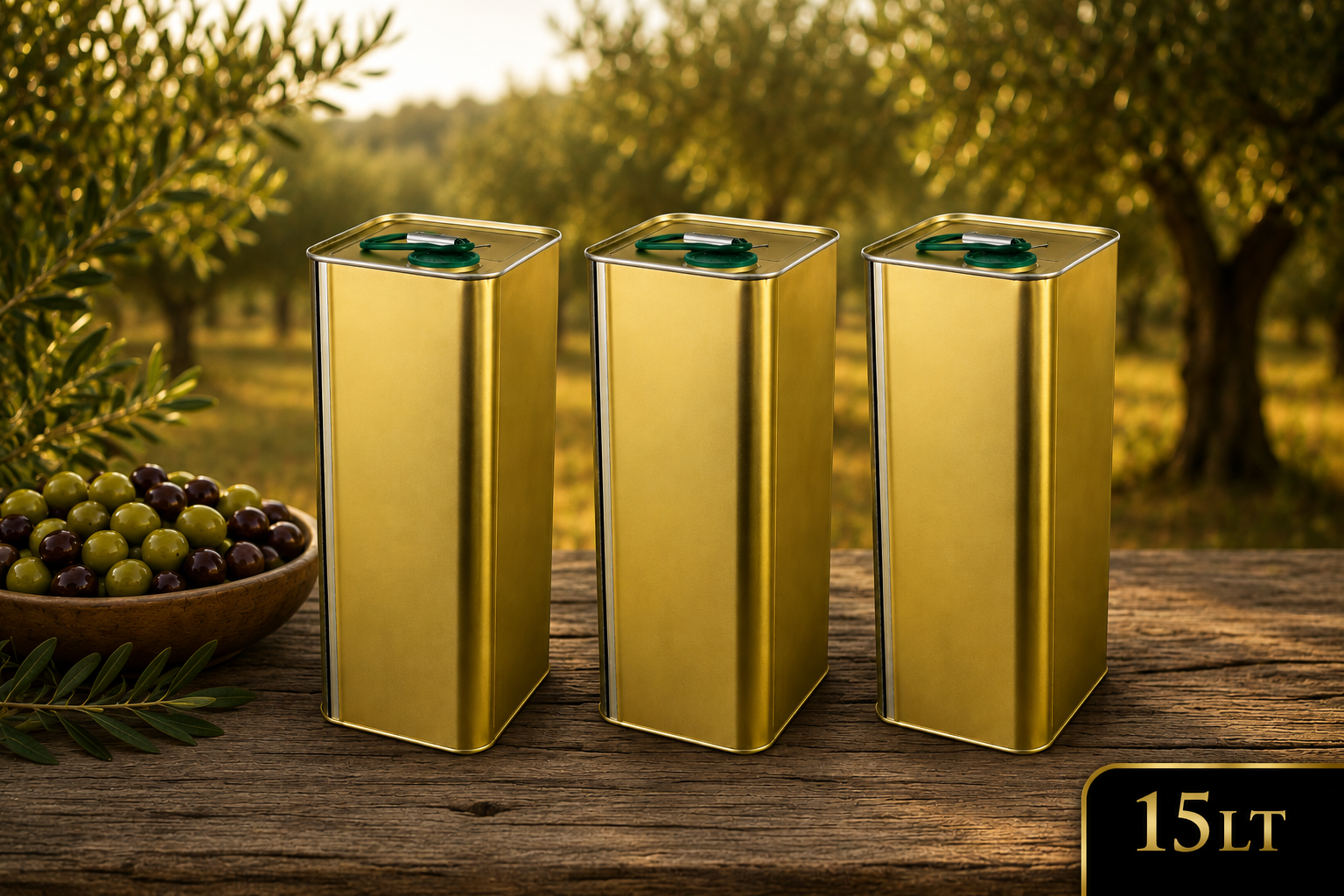 Kampanyalı zeytin yağı 3 Teneke (15L)
